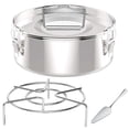 thumbnail image 1 of Flan Pan Flaneras Mold, Stainless Steel Flan Mold with Lid, 1 of 5