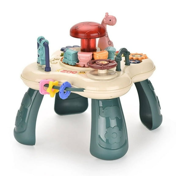 CCOCC Baby Activity Center,Multifunctional Baby Learning Toy Baby Toys,Interactive Activities for Early Education Safe Non-Toxic Materials for Babies Kids Study Desk,Multicolor
