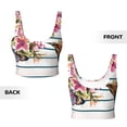 thumbnail image 5 of Kdxio Bird and Floral Print Workout Crop Tank Top for Women Racerback Yoga Tank Tops Athletic Sports Shirts Exercise Undershirts, 5 of 9