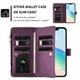 thumbnail image 6 of for Oukitel C50 Phone Case Wallet protective case leather Cover with magnetic closed cVioletit card slot shockproof protection phone case, 6 of 7