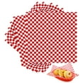thumbnail image 4 of 24Pcs Checkered Dry Waxed Deli Paper Food Grade Grease-proof Food Basket Liner, 4 of 7