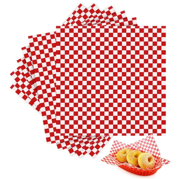 Pcs Grease Proof Paper Basket Sheets Imitation Rattan Woven Baked Goods