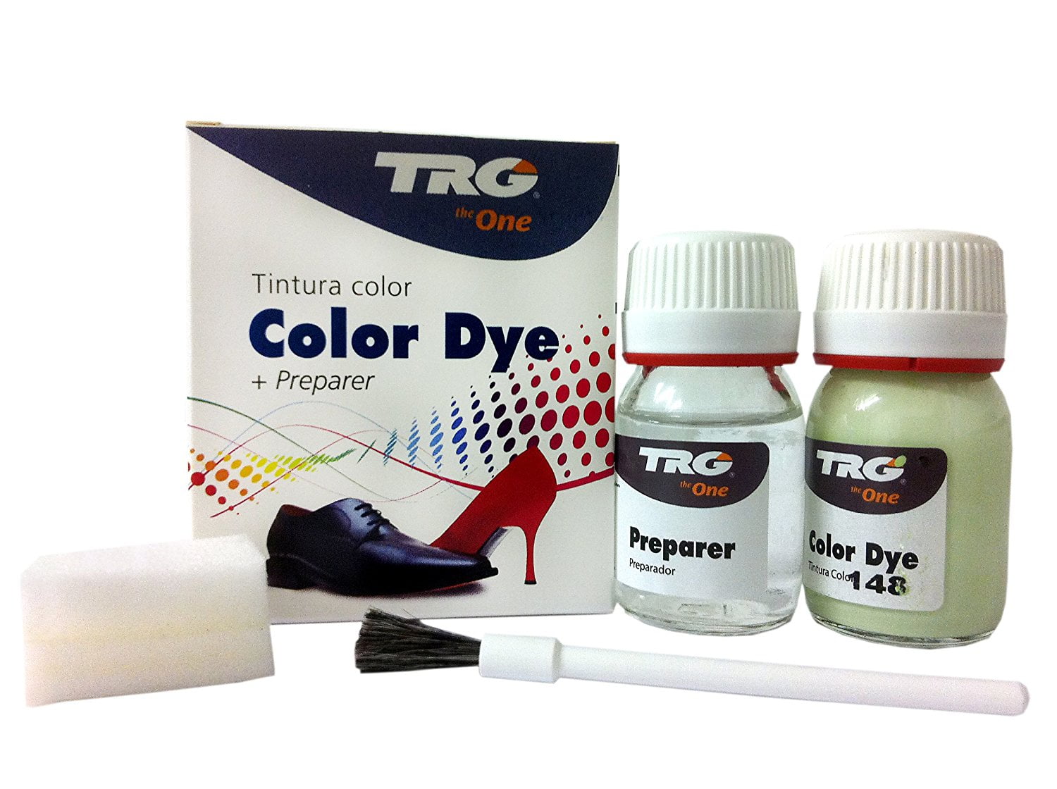 TRG the One Self Shine Leather Dye Kit 148 Apple Green, Complete