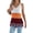 Orange, variant on Women'S Hollow Out Fringe Knitted Tank Top Sheer Sleeveless Long Vest V Neck Color Block Boho Vest Orange M