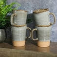 thumbnail image 3 of Gibson Elite 4 Pack Dreamweaver Terracotta Reactive 17 oz Mug Set - Earthy Brown, 3 of 5