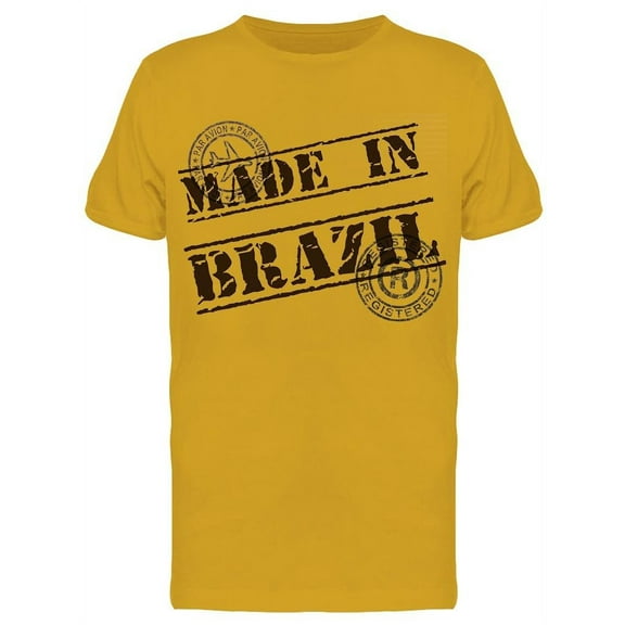 Made In Brazil T-Shirt Men -Image by Shutterstock, Male Large