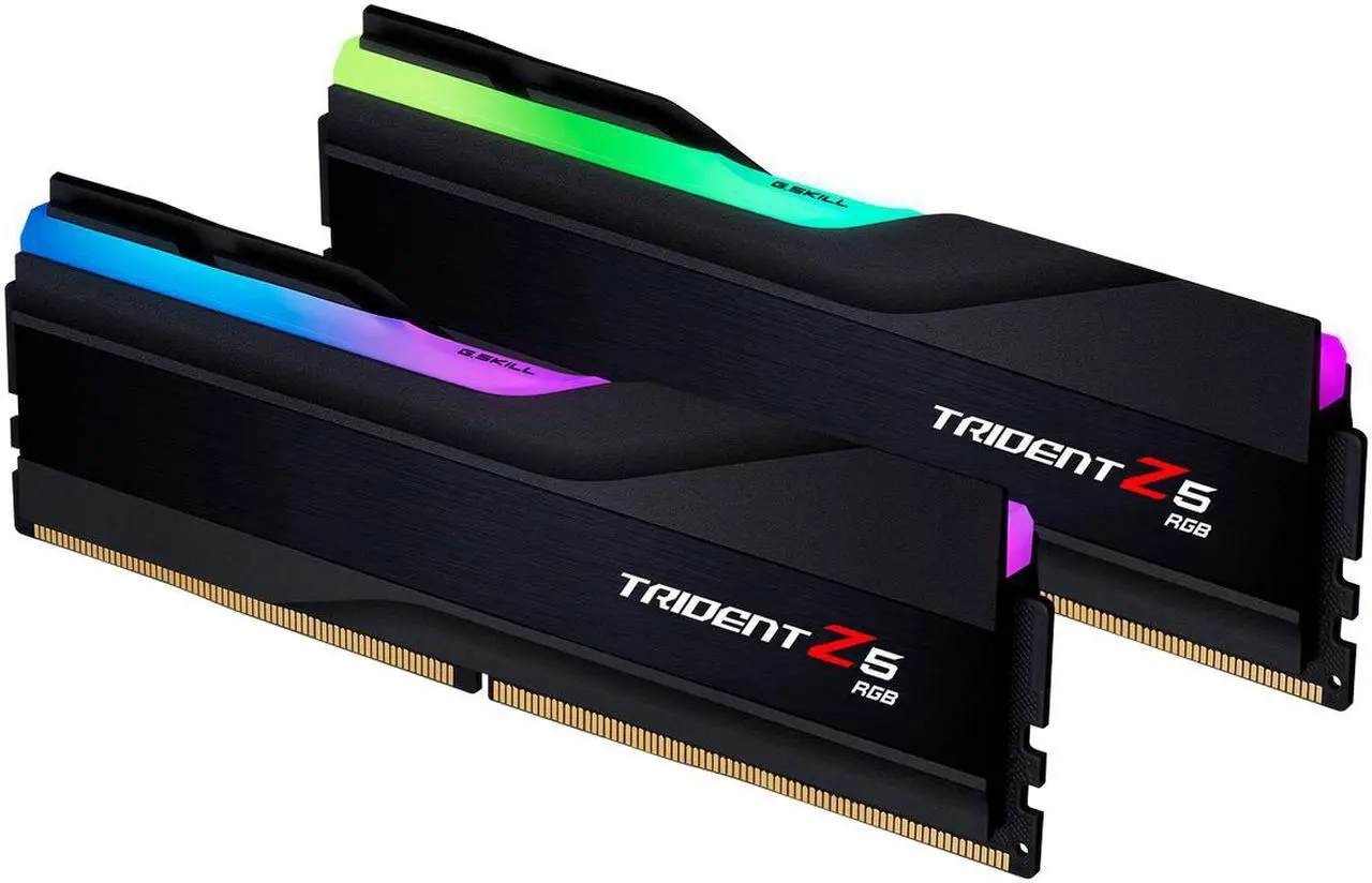 G.SKILL Trident Z5 RGB Series 64GB (2 x 32GB) 288-Pin PC RAM DDR5 5600 Desktop Memory Model F5-5600J3636D32GX2-TZ5RK