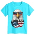 thumbnail image 5 of Yindaity Girls Patriotic T Shirts American Heart Flag Girls 4th of July Shirt USA Patriotic Kids Sequin T-Shirt(Sky Blue,7-8 Years), 5 of 5