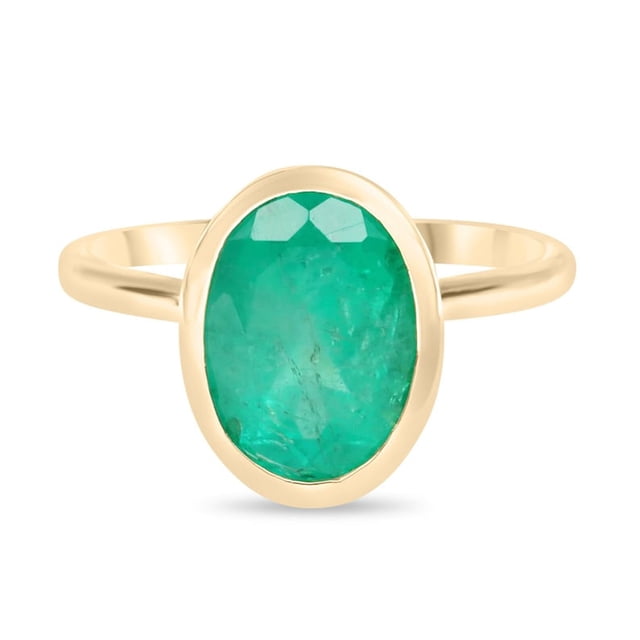 925 Sterling Silver Certified Green Emerald/Panna Ring For Woman And Mens