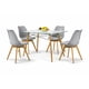 thumbnail image 1 of Set de 4 Sillas y Comedor Mundo In  Sillas JM-1618 Frankfurt Gris y Comedor Rectangular, 1 of 10