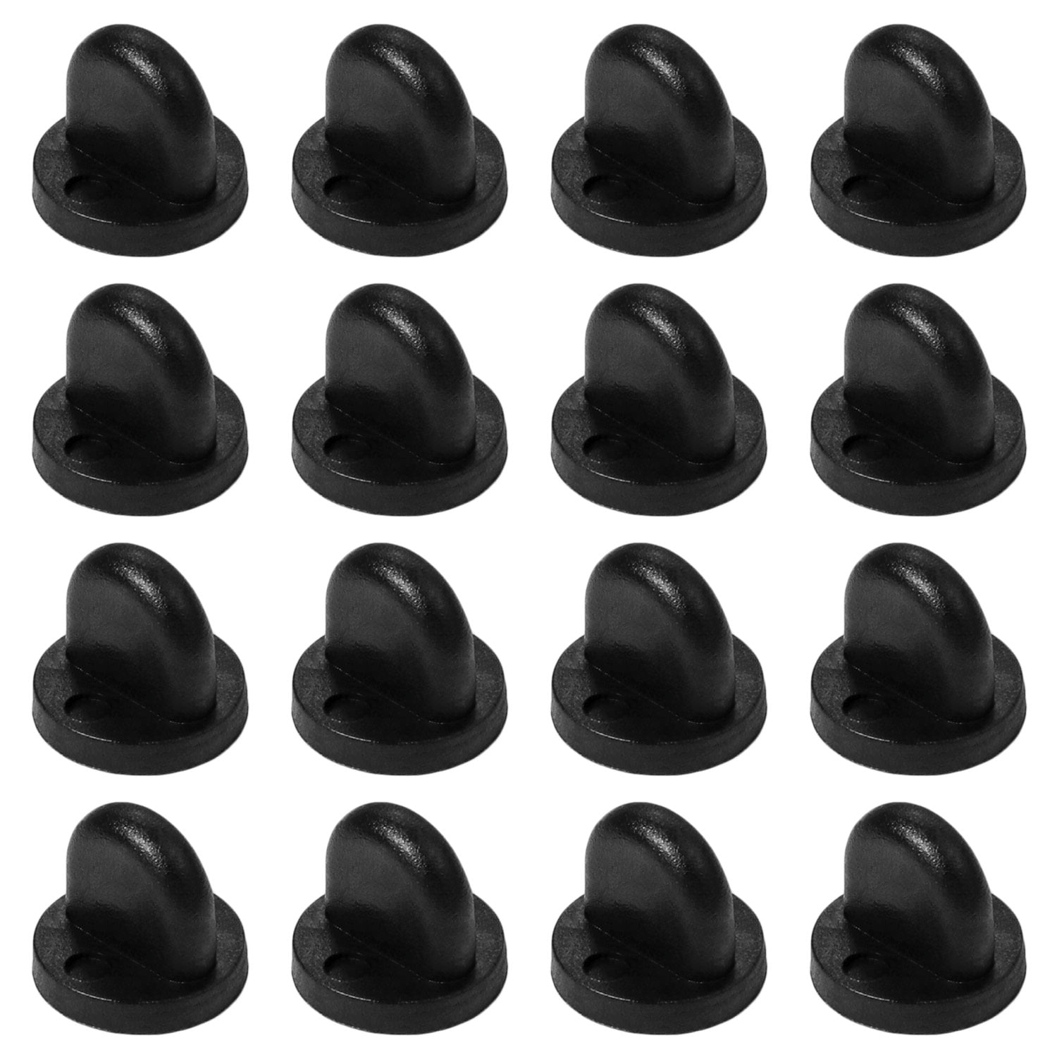 Rubber Pin Backs Black PVC Pin Keepers Pin Cap Replacement for Uniform