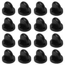 Rubber Pin Backs Black PVC Pin Keepers Pin Cap Replacement for Uniform Badges (250 Pieces)