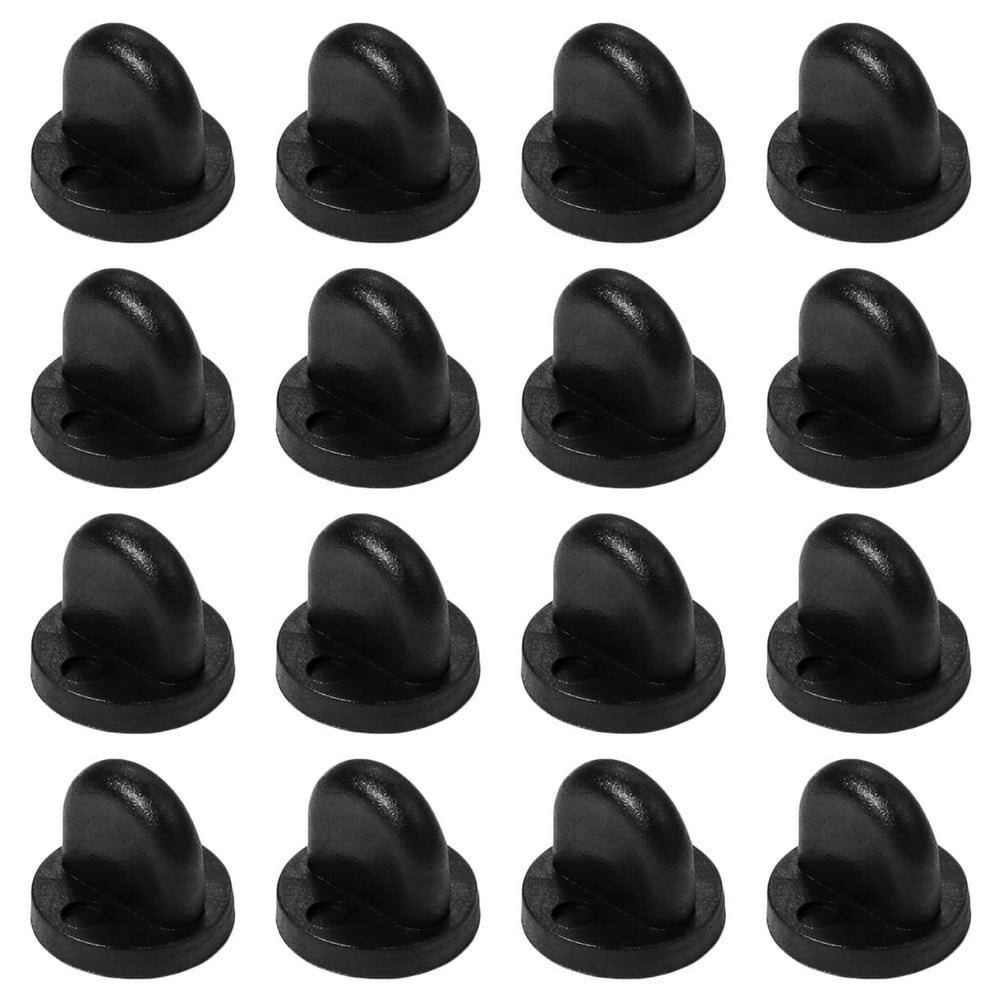 Millennial Essentials Rubber Pin Backs Black PVC Pin Keepers Pin Cap