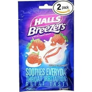 Halls Breezers Drops Cool Berry 25 Each (Pack of 2)