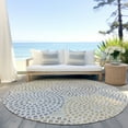 thumbnail image 6 of Addison Rugs Chantille Indoor/Outdoor Transitional Circles Beige Washable Round Rug, 8' x 8', 6 of 6