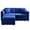Loveseat with Ottoman(Blue), variant on Planntonneo 99.3'' Modular Sectional Couches with Storage Velvet Loveseat Sofa for Living Room, Blue
