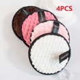thumbnail image 2 of 4PCS Washable Makeup Remover Microfiber Pads Reusable Cleaning Towel Skin Care Tool, 2 of 7