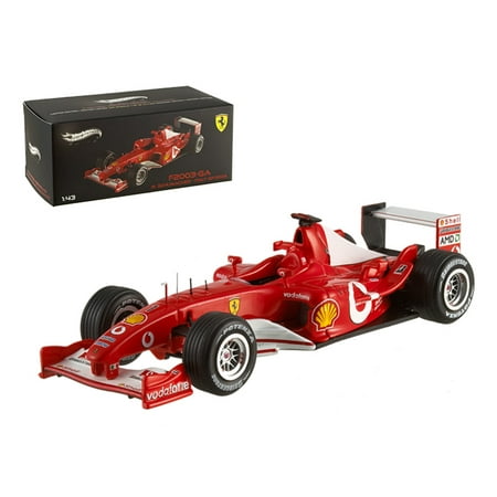 Ferrari F2003 Ga - Ferrari F2003 Michael Schumacher Italy GP 2003 Elite Edition 1/43 Diecast Model Car by Hotwheels