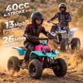 thumbnail image 4 of FRP FA40-NEO 40cc Teen Gas ATV, Gas Powered 4 Wheeler for Teens 13+, 4-Stroke Beginner ATV, Up to 13 MPH, Adjustable Speed, Safety Switches, Front & Rear Brakes - Pink, 4 of 9