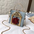 thumbnail image 3 of Bolso de mano con diseño de la marca Sumka, estilo retro, con diseño de ángel en relieve, con cadena de perlas, para mujer, gran oferta, envío gratuito, 3 of 5