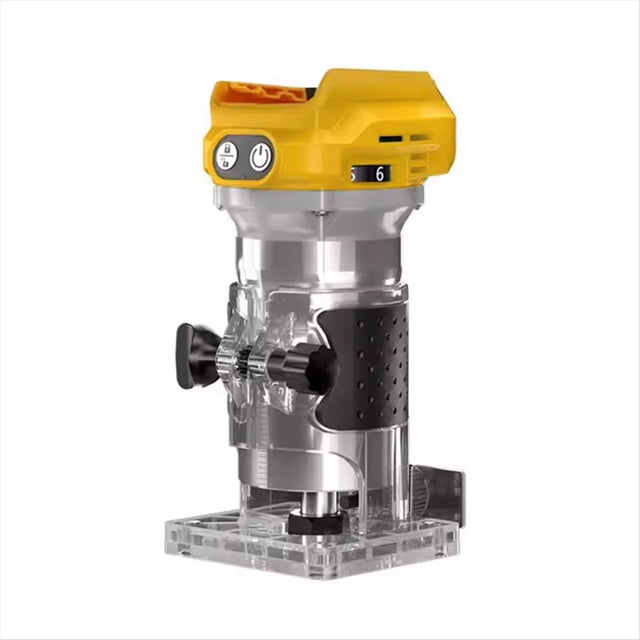 Recortadora Eléctrica Sin Escobillas para Carpintería, Fresadora, Grabadora y Ranuradora, Compatible con Batería de 18 V.
