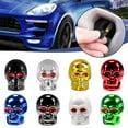 thumbnail image 5 of SHANGYU 4Pack Tyre Valve Caps, Skull Head * Bike Motorcycle Car Wheel Tires Valve Caps, Skull Styling Car Tire Universal Tire Dust Covers, for Cars, Motorbike, Trucks, Bicycle, 5 of 9