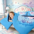 thumbnail image 3 of Manfei Axolotl Amphibian Print King Size Comforter Sets,3D Printed Animal Comforters King Size,Navy Blue Reversible,3-Piece,1 Comforter and 2 Pillowcases, 3 of 7