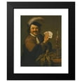 thumbnail image 2 of Theodoor Rombouts 12x14 Black Modern Framed Museum Art Print Titled - A Card Player Showing His Hand, 2 of 5