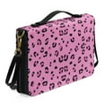 thumbnail image 2 of FOR U DESIGNS Pink Leopard Print Bible Case for Men Reusable Bible Case with Shoulder Strap for Women Size L Leather Bible Cover with Adjustable Strap Bible Case Carrying Book Case, 2 of 7