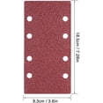 thumbnail image 5 of 30 hojas de lija 40/60/80/120/180/240 almohadillas de lija de velcro de grano 8 agujeros papel de lija lijadora rectangular ajuste (7,25 "x 3,75") JAMW Sencillez, 5 of 5