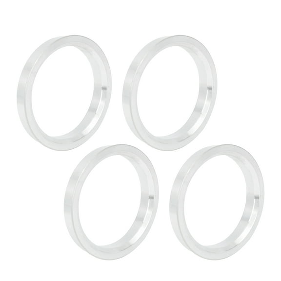 Unique Bargains 4pcs 67.1 mm to 56.1 mm Aluminium Alloy Car Hub Centric Rings Wheel Bore Spacer Silver Tone