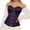 Purple, variant on Hpapadks Waist Trainer Cincher for Women Elegant Vintage Lace Up Bustier Cosplay Push Up Elegant Slim Fit Retro Corset Belt Halloween Costumes Purple