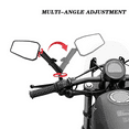 thumbnail image 2 of Universal Angle Adjustable Motorcycle Mirror with 7/8Inch Handlebar Mount and 8/10mm Screws for Bike Scooter Moped, 2 of 6