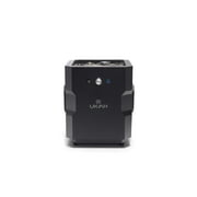 Music Fire Fit Table by Beat Fire to Music Technology - Portable Camping Fire Pit Patio Furniture with Stainless Steel Burner, Lava Rock & Built-in Entertainment Sound System