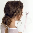 thumbnail image 2 of Unique Bargains 1 Pc Bow Ribbon Polkadot Hair Clips Hairdo Clip for Home Pink, 2 of 5