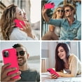 thumbnail image 2 of Designed for iPhone 14 Pro Case, Silicone Shockproof Slim Thin Phone Case for iPhone 14 Pro 6.1 inch (Neon Pink), 2 of 5