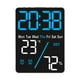 thumbnail image 1 of Reloj despertador digital de escritorio con enchufe y pantalla de dígitos grandes, portátil, 12/24 horas Luz de fondo azul, 1 of 9