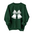 thumbnail image 5 of qucoqpe Women's Christmas Crewneck Sweatshirt Trendy Long Sleeve Holiday Graphic Print Pullover Top, 5 of 6