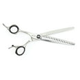 thumbnail image 5 of Pro Quality Lefty Reversable Shears Dog Cat Grooming Weightless Left Hand 7 Inch (Full Set - Straight Curved 20 Tooth Thinner Shears), 5 of 12