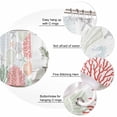 thumbnail image 6 of Red Sage Green Coastal Waterproof Fabric Shower Curtain,Summer Beach Coral Shell Starfish Waterproof Fabric Shower Curtain for Bathroom Curtains Bathtubs Shower Curtains with 12 Hooks Small 36x78in, 6 of 8