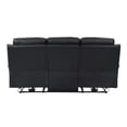 thumbnail image 5 of Lexicon Hancock Leather Power Double Reclining Sofa in Black, 5 of 7