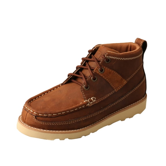 Children's Twisted X YCA0001 Lace Up Boot Brown Oiled Saddle Leather 2 M