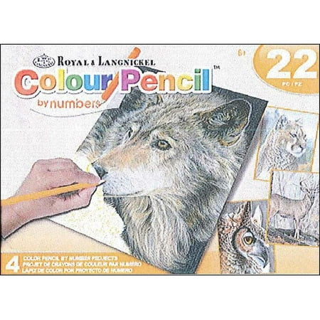 Royal Color Pencil By Number Activity Set