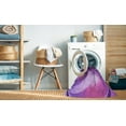thumbnail image 2 of Ahgly Company Machine Washable Indoor Round Transitional Dark Magenta Purple Area Rugs, 8' Round, 2 of 7