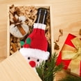 thumbnail image 4 of Fundas tejidas para botellas de vino, decoraciones navideñas, mangas para botellas de vino tinto champán, ropa, 2 uds. Rojo Verde, 4 of 7