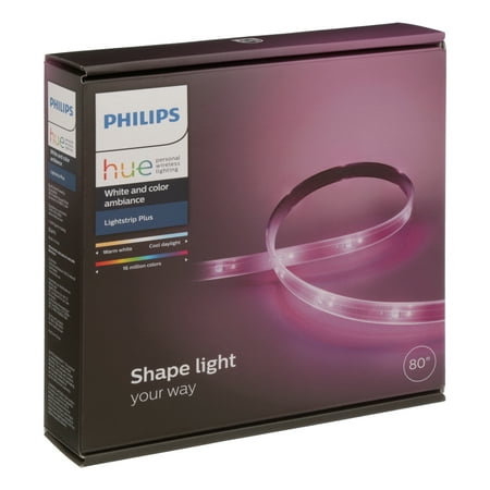 Philips - Hue Lightstrip Plus Dimmable LED Smart Light - Multicolor