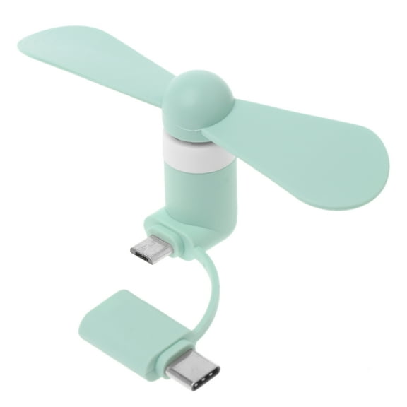 Yammee 2 in 1 Type C Micro USB Mini Fan Cooler for HTC Type-C USB -C for Smart Cell Phone Cooling Fans