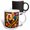 Multicolor, variant on 3drose, a Composition of a Rooster, Pumpkins, Corn. Thanksgiving Gift, Card, 11oz Mug