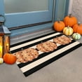 thumbnail image 3 of Fall Door Mat Cute Polka Dot Pumpkin Stripes Floor Front Door Welcome Mats Rug Rustic Yard Non Slip Doormat Porch Home Bathroom Indoor Outdoor Harvest Thanksgiving Decorations, 3 of 6