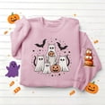 thumbnail image 5 of QUNYINEY Halloween Women's Sweatshirt Pullover Crew Neck Cute Ghost Pumpkin Tops Loose Fit Fall Long Sleeve Graphic Sweatshirts, 5 of 5